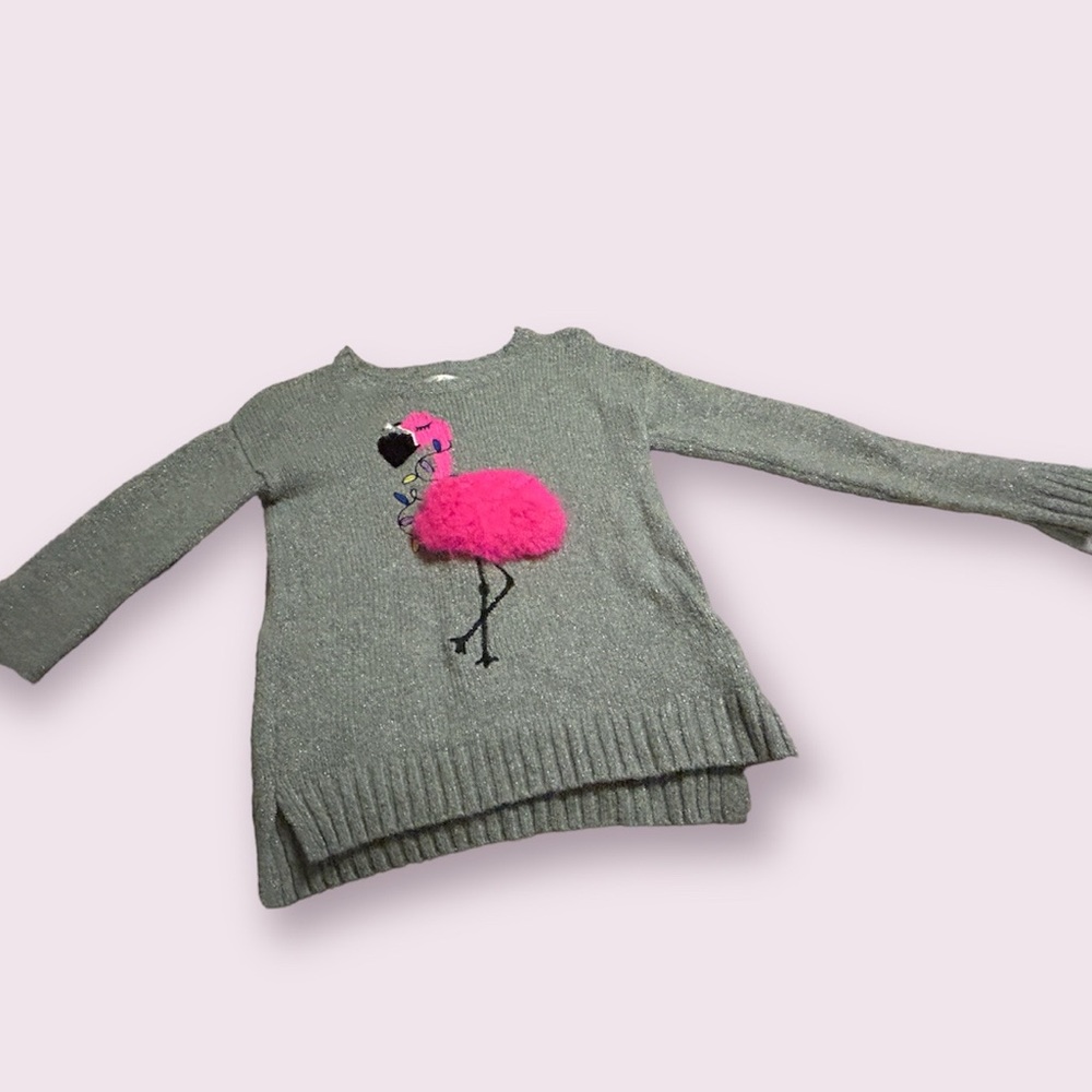 Justice girls flamingo sweater